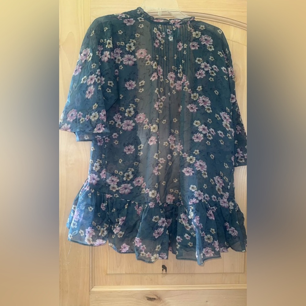 American Eagle Outfitters Floral Striped Cardigan